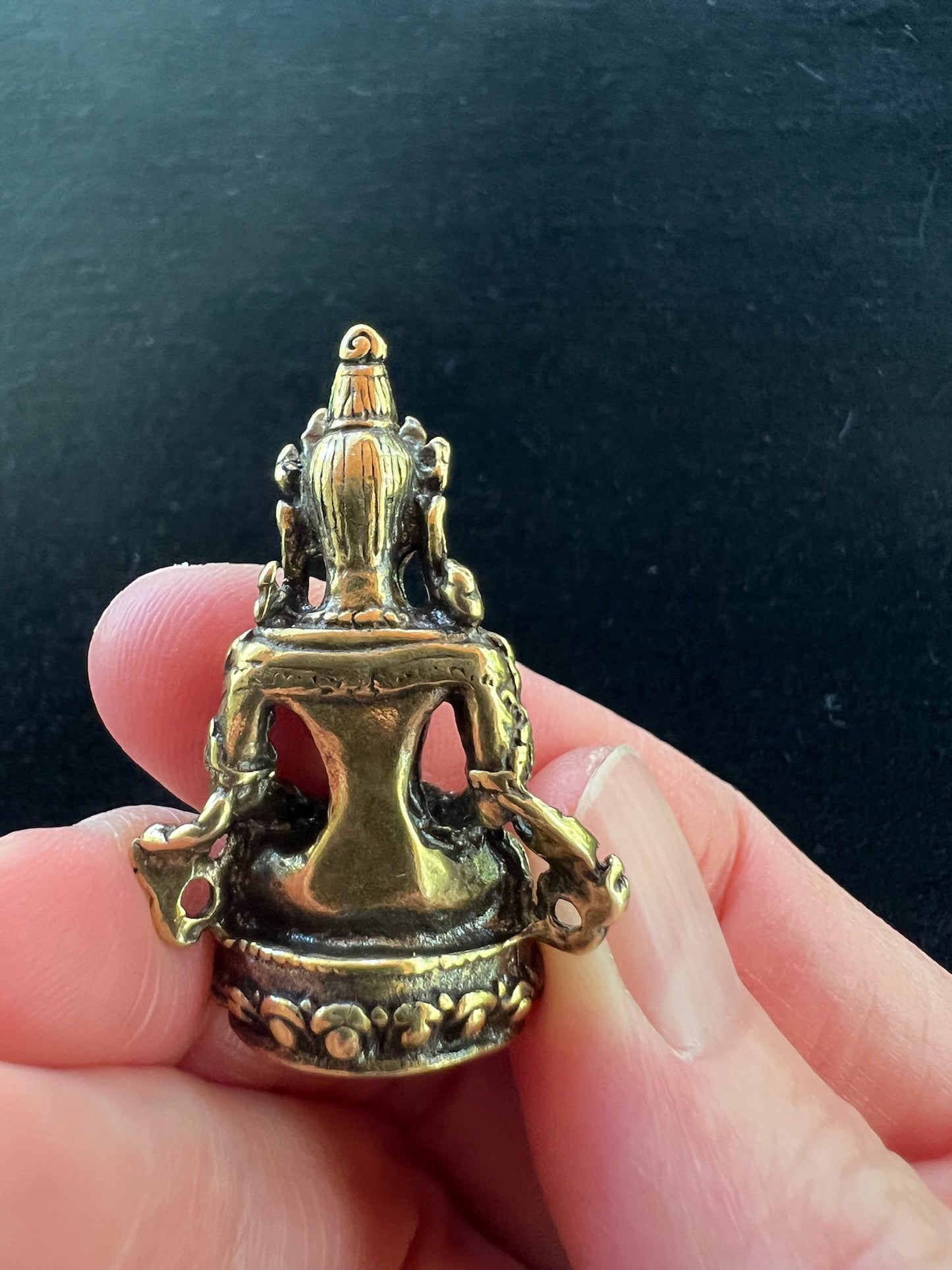 Small Buddha Amitayus Statue | Handmade | 1.75 inches by 1 inches | Tsepame