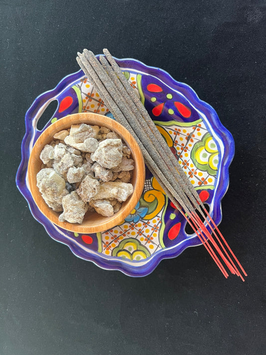 Mayan Copal Resin Handmade Incense Sticks | 8 sticks | 8"L | Mexican Copal