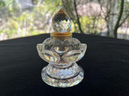 Crystal Lotus Reliquary | Approx. 4in x 2.5in | Buddhist