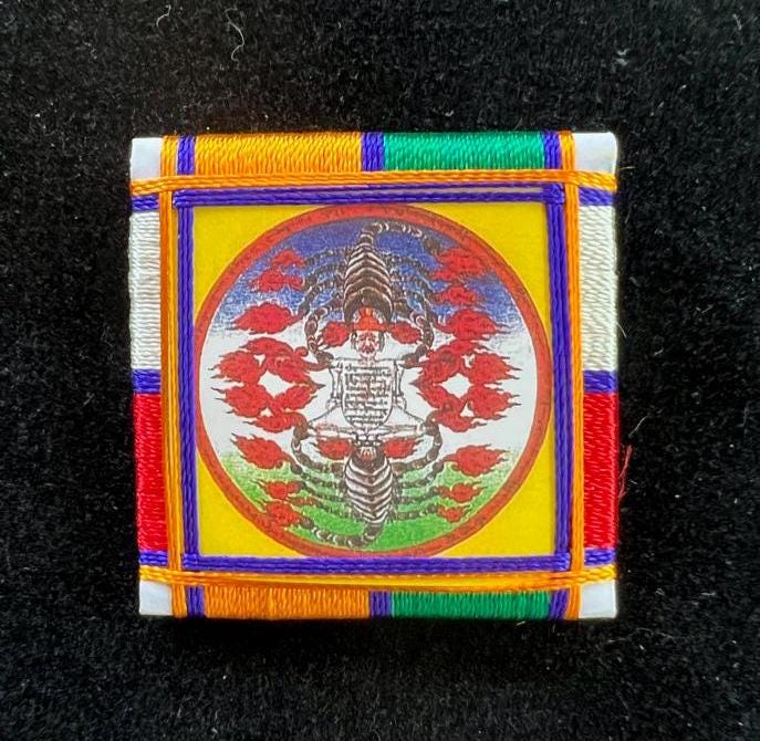 Small Scorpion Protection Yantra Protective Amulet | | 2 in by 2 in | Protection Blessing | Goh Sung