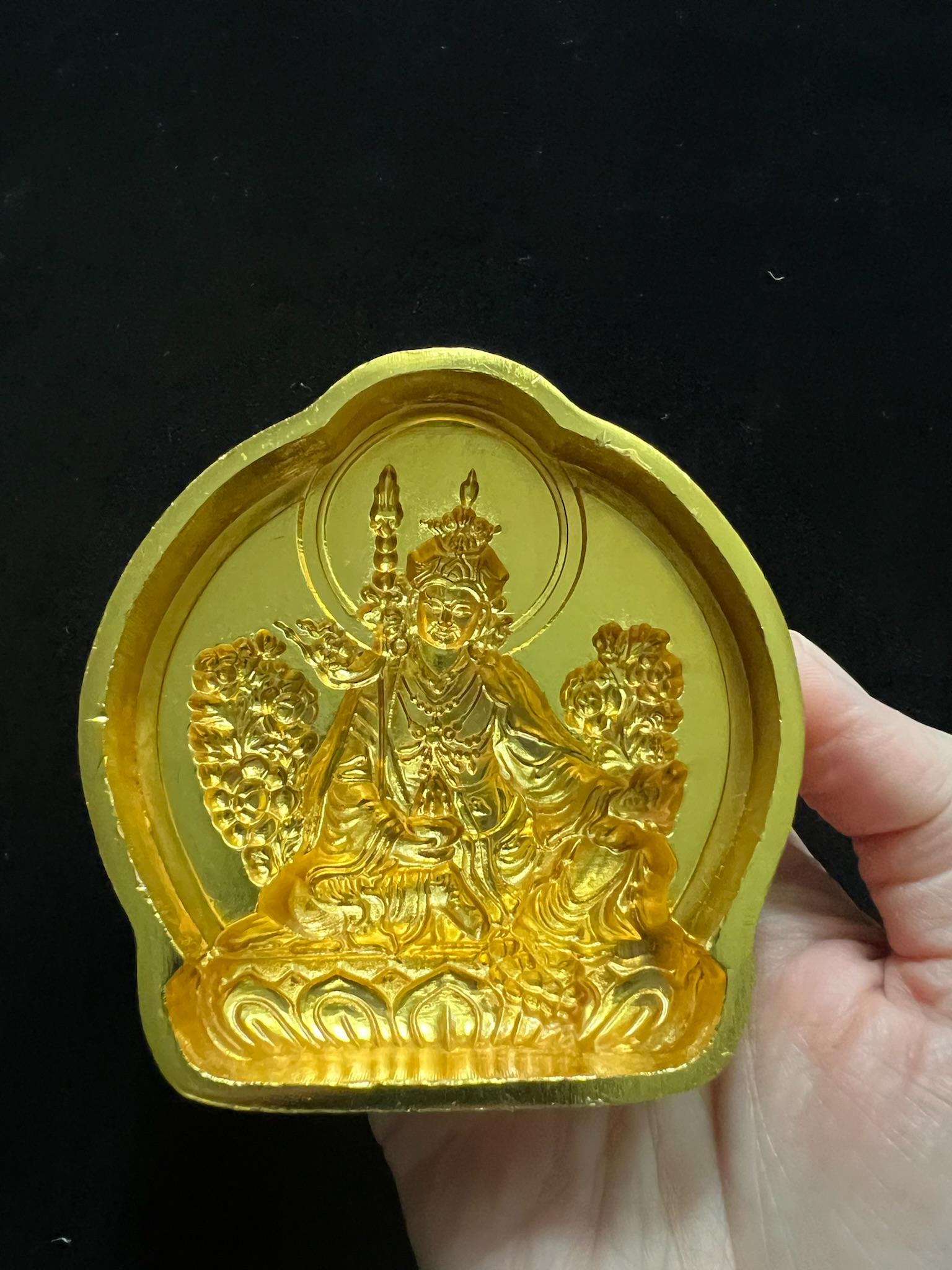 Guru Rinpoche Tsa Tsa Mold | Metal Alloy | Approx 3 1/2 Inches | Guru Padmasambhava