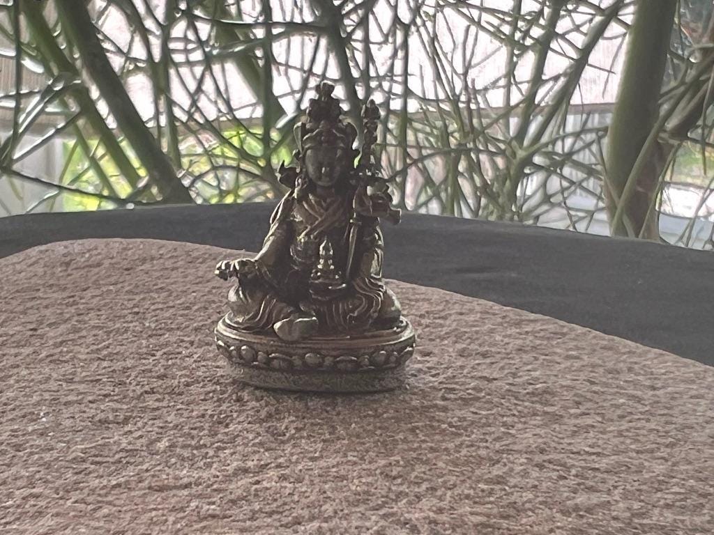 Small Guru Rinpoche Statue | Handmade | about 1.25 inches by .75 inches | Padmasambhava