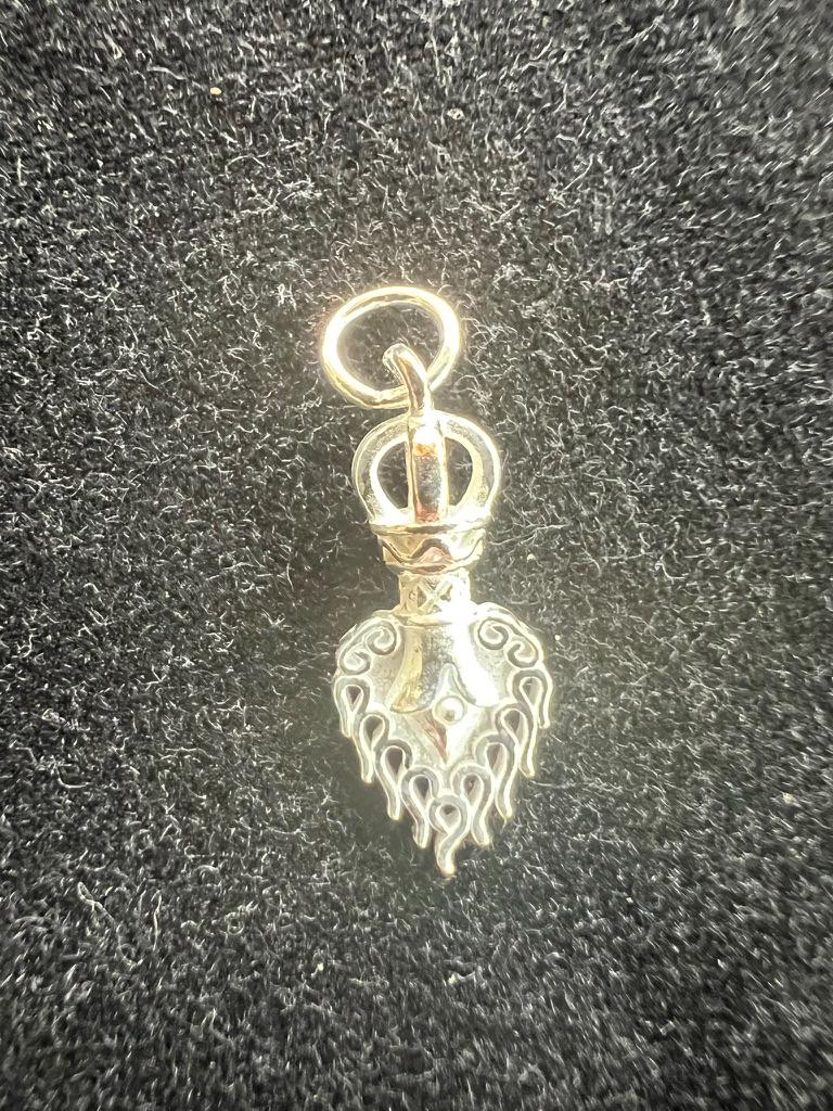 Silver Manjushri Wisdom Sword Pendant | 925 Sterling Silver | Approx. 3/4 in | Wisdom and Insight | Pendant Only