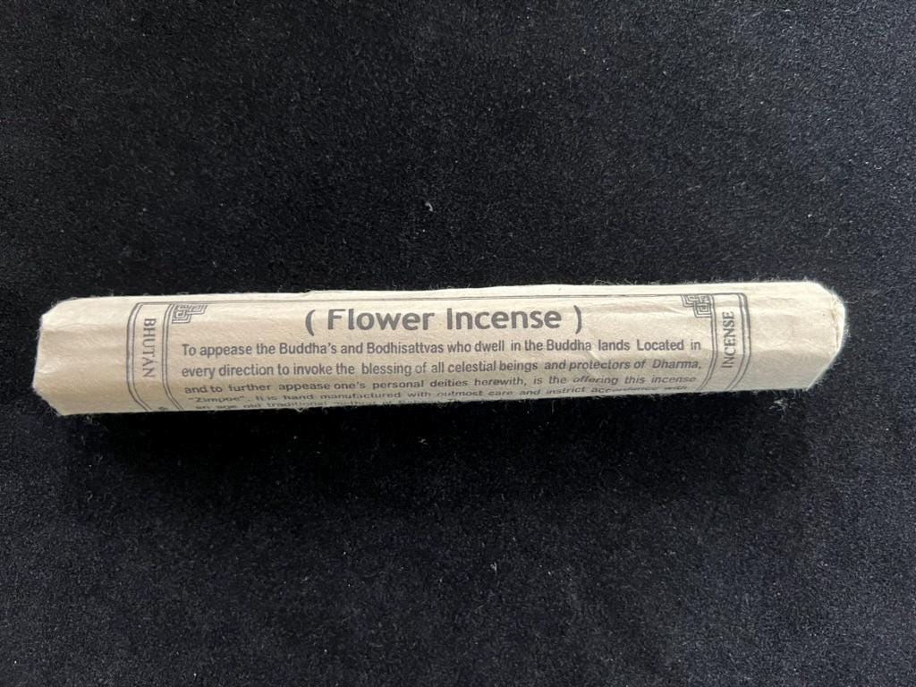 Flower Incense | Bhutanese Incense | Lopen Tandin Dorji | 28 sticks | Bhutan Jewel Incense House