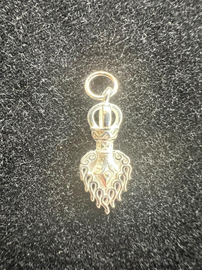 Silver Manjushri Wisdom Sword Pendant | 925 Sterling Silver | Approx. 3/4 in | Wisdom and Insight | Pendant Only