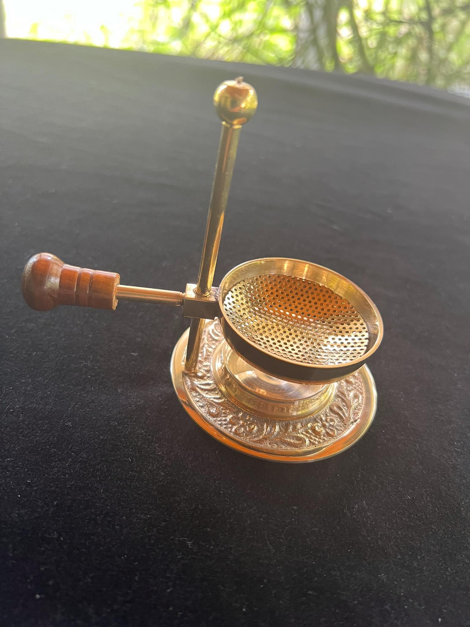 Brass Resin Incense Burner | Adjustable | Made in India | 5.5 inches