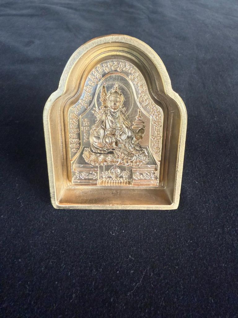 Guru Rinpoche Arched Tsa Tsa Mold | Metal Alloy | Approx 3 1/2 x 2 1/2 Inches | Guru Padmasambhava