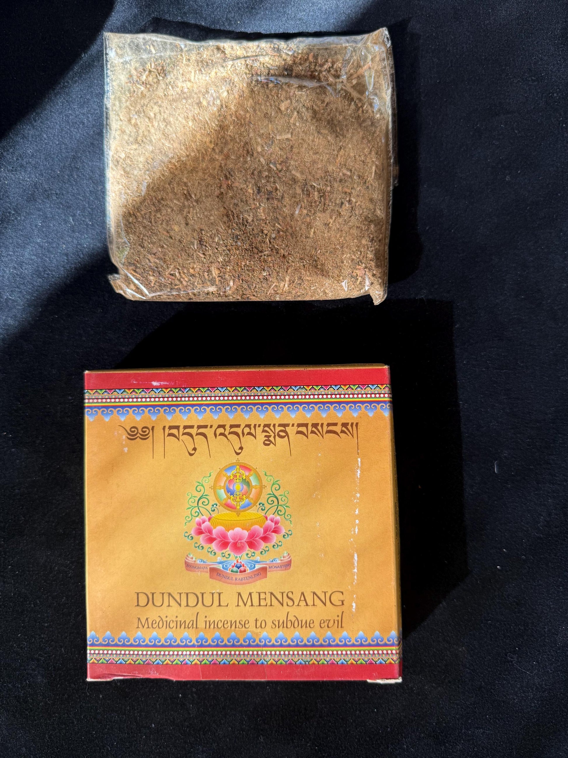 Dundul Mensang Incense Powder| India | 45 grams | Dundul Raptenling Monastery | Dudjom