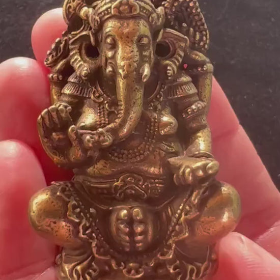 Deluxe Small Ganesh Statue | Handmade |2 inches | Ganesha | Trimuhkti Ganapati