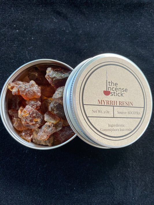 Commiphora Kua Myrrh Resin | 1 ounce | Natural Tree Resin | Socotra | Premium Quality Myrrh Resin | Wildcrafted Myrrh Gum | Rare Resin