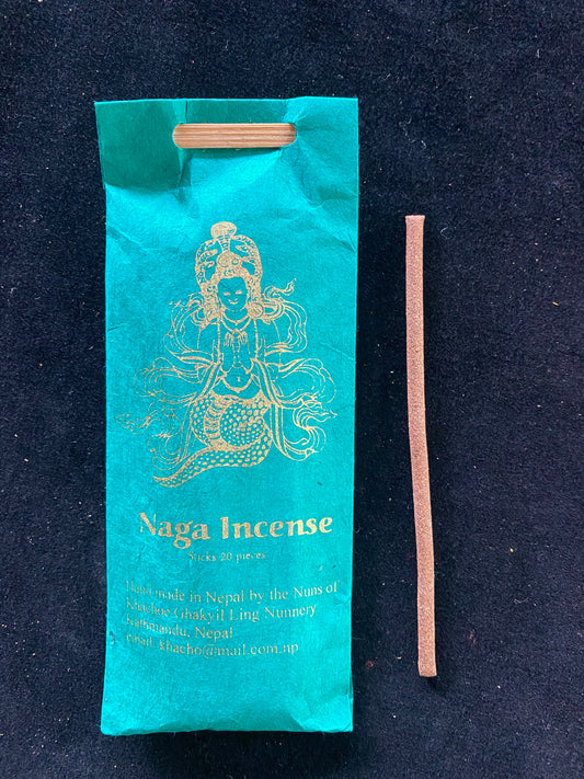 Naga Offering Incense Sticks | Tibetan Incense | 20 sticks | Khachoe Ghakyil Ling Nunnery