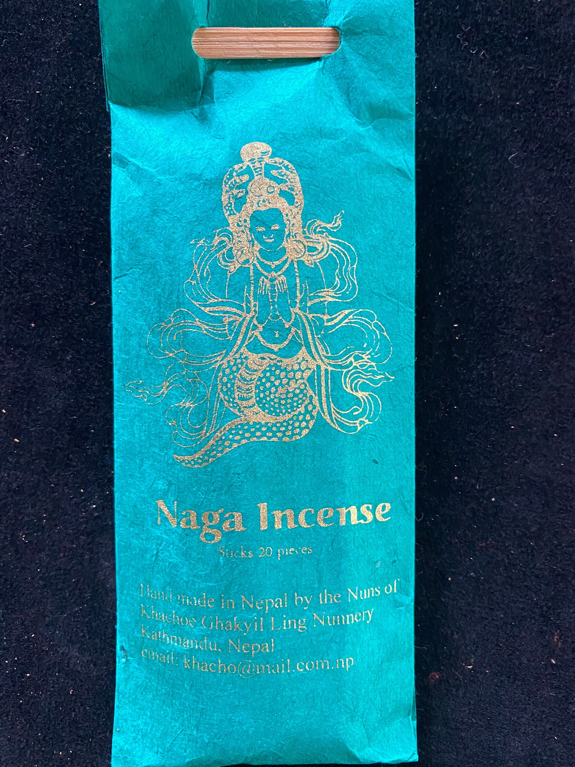 Naga Offering Incense Sticks | Tibetan Incense | 20 sticks | Khachoe Ghakyil Ling Nunnery