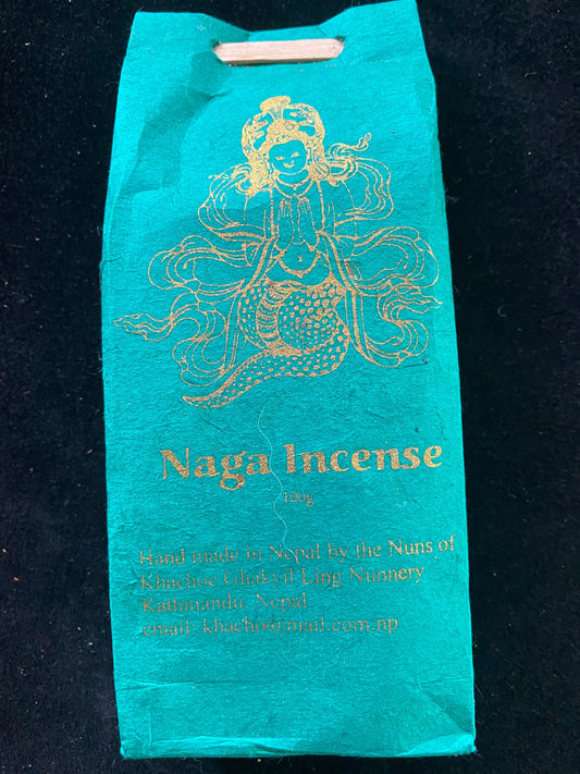 Naga Offering Incense Powder | Tibetan Incense | 100 grams | Khachoe Ghakyil Ling Nunnery | Naga Puja Sang