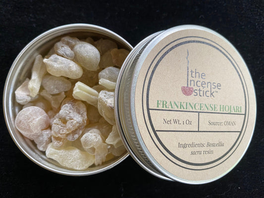 Superior Hojari Frankincense Resin  | 2 ounce tin | 100% Natural Frankincense | High Quality Resin| Boswellia sacra tears