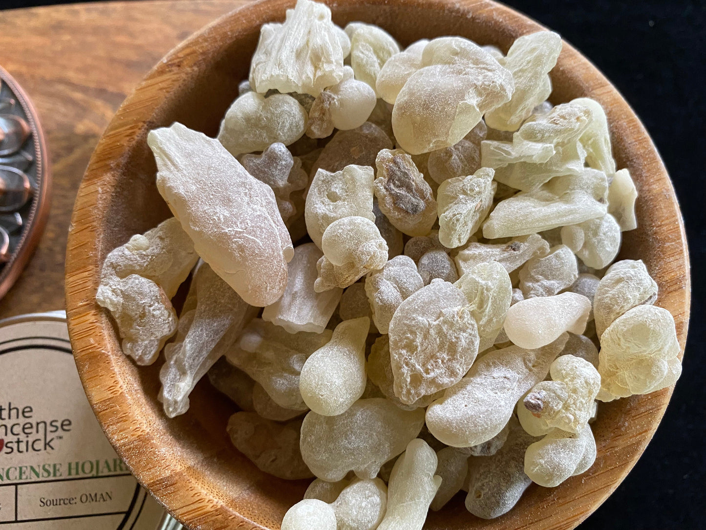 Superior Hojari Frankincense Resin  | 1 ounce tin | 100% Natural Frankincense | High Quality Resin| Boswellia sacra tears