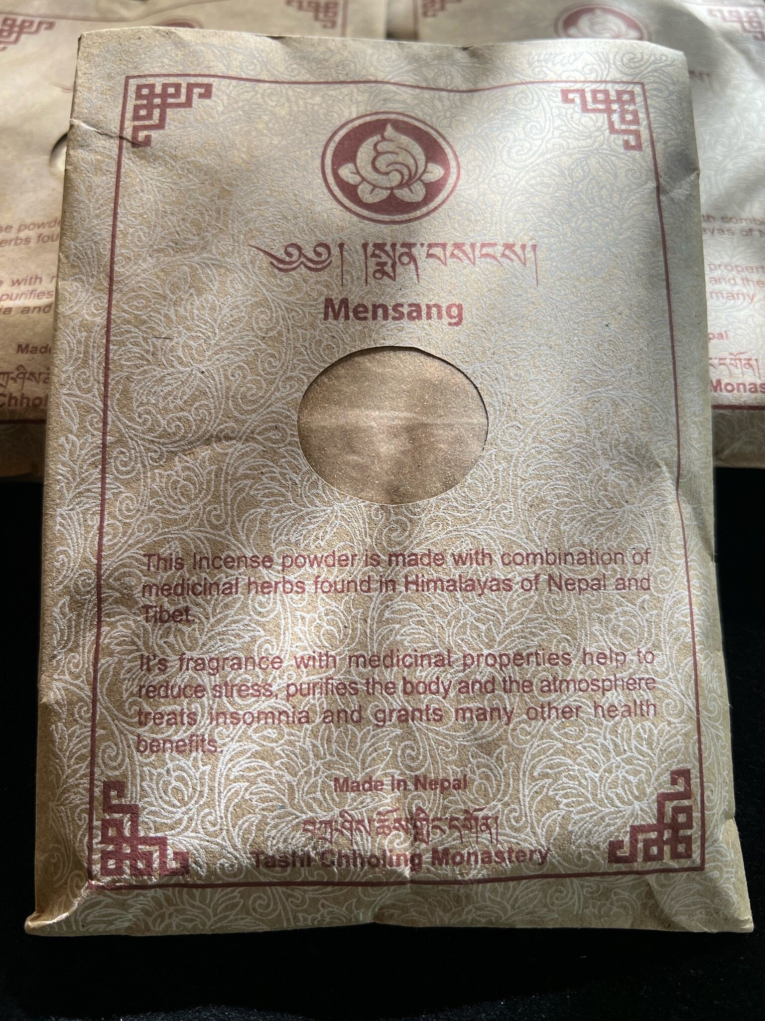 Mensang Powder| Nepalese Incense Powder | 110 grams | Tashi Choling Monastery