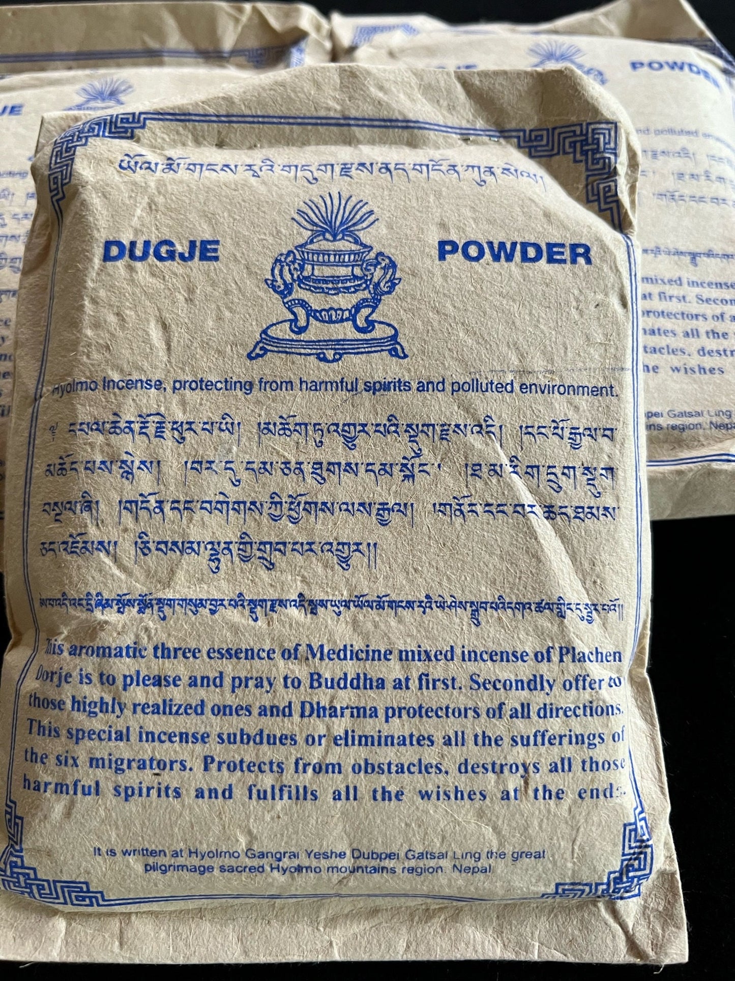 Poudre de Dugje| Poudre d'encens népalais | 190 grammes
