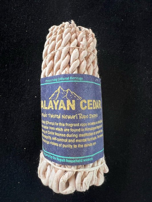Cedar Nepali Rope Incense | 50 ropes | 4 inches | Herbal Dhoop