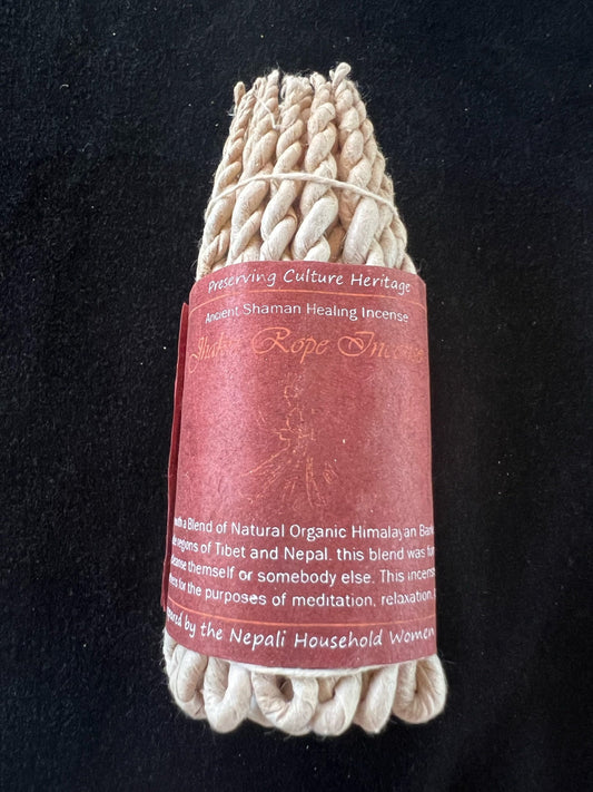 Jhakri Nepali Rope Incense | Tibetan Incense | 50 ropes | 4.0 inches | Herbal Dhoop