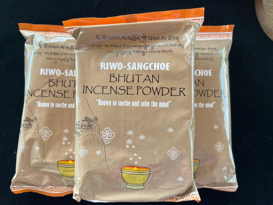 Riwo Sangchoe Bhutanese Incense powder  | Tibetan Incense | Aprox 300 grams | Riwo Sangcho