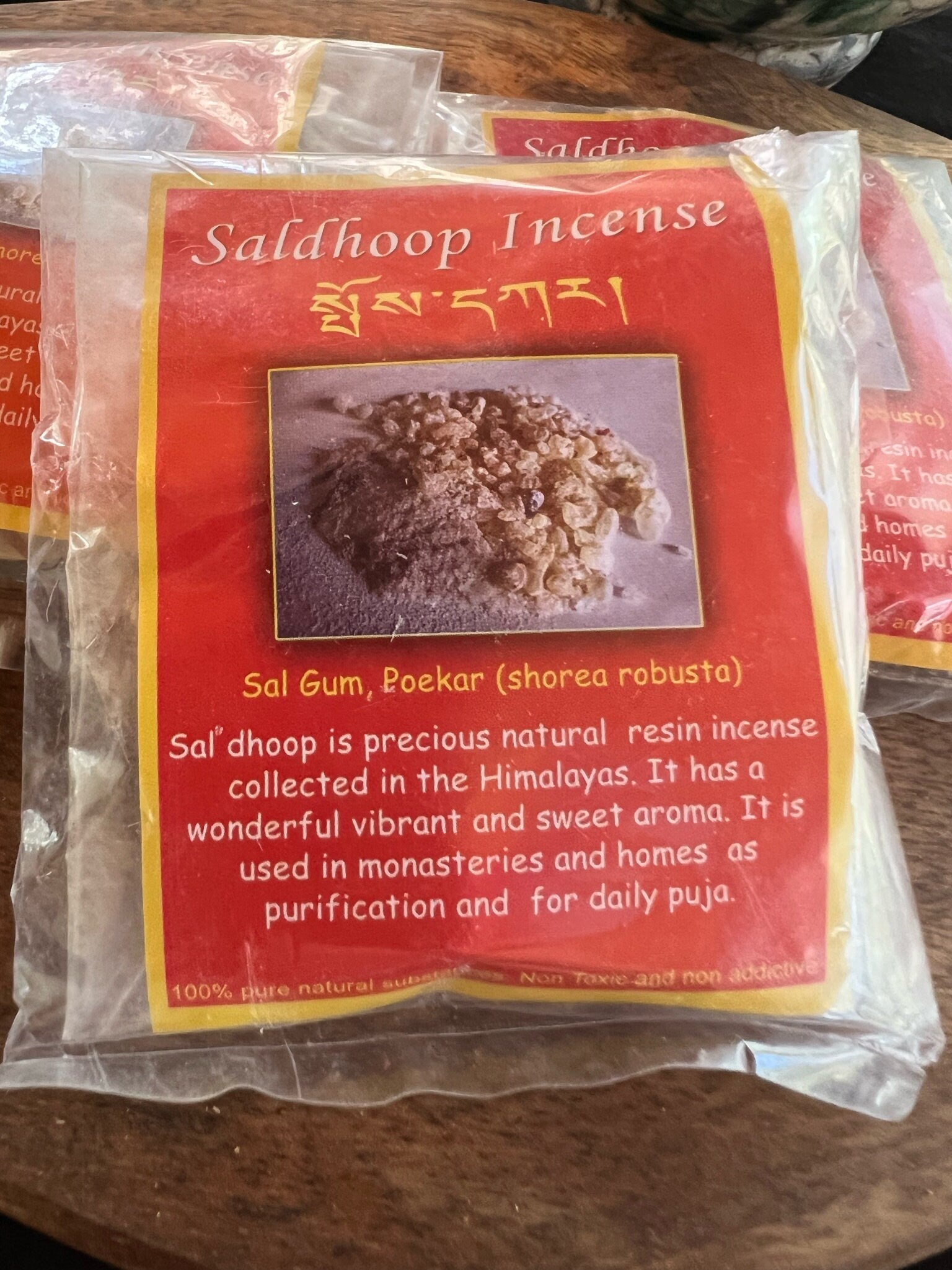 Sal Dhoop Incense Powder| Tibetan Incense | 35 grams | Shorea robusta resin | Poekar