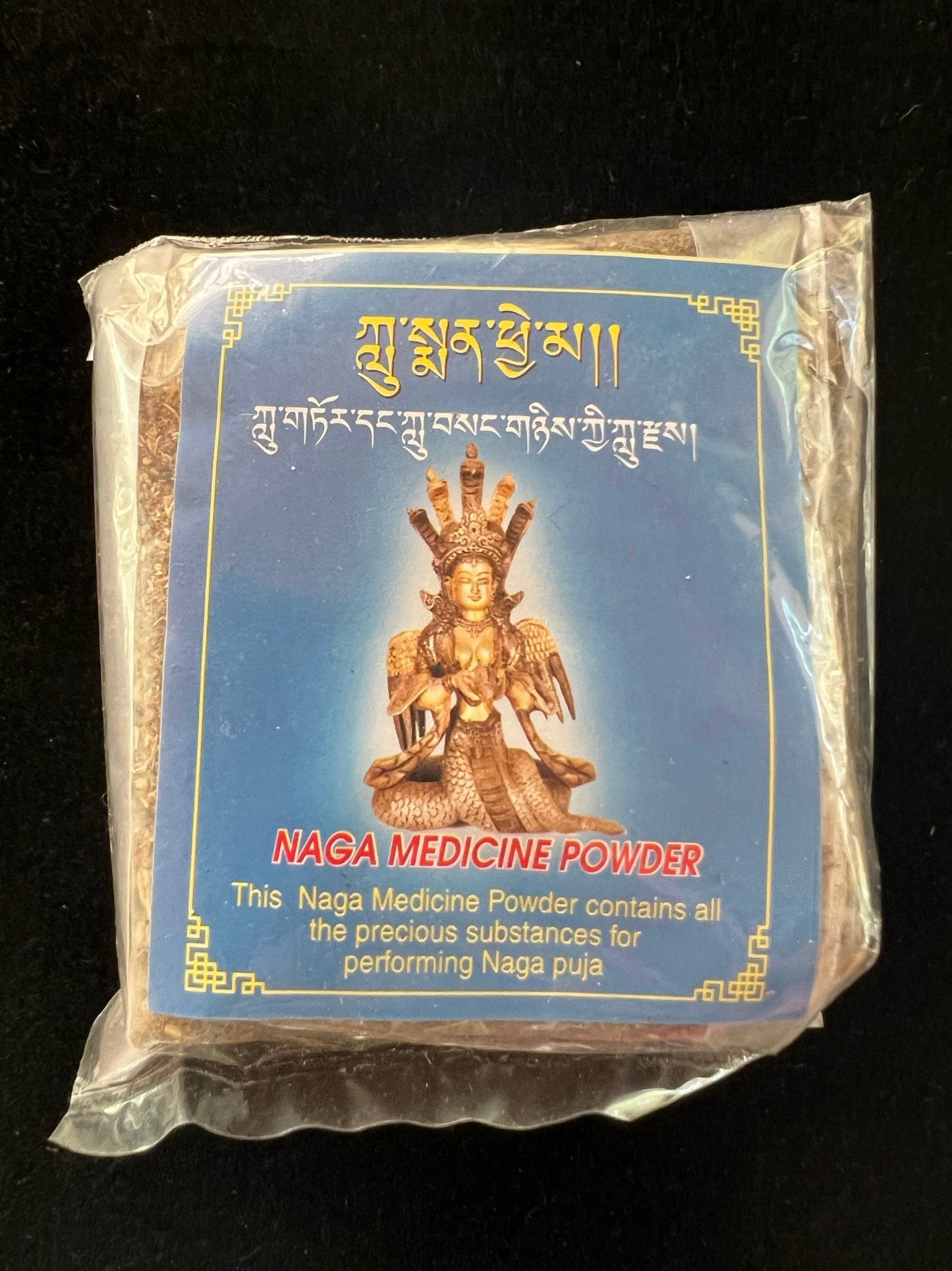 Naga Medicine Powder| Tibetan Incense | 27 grams | Lu Men