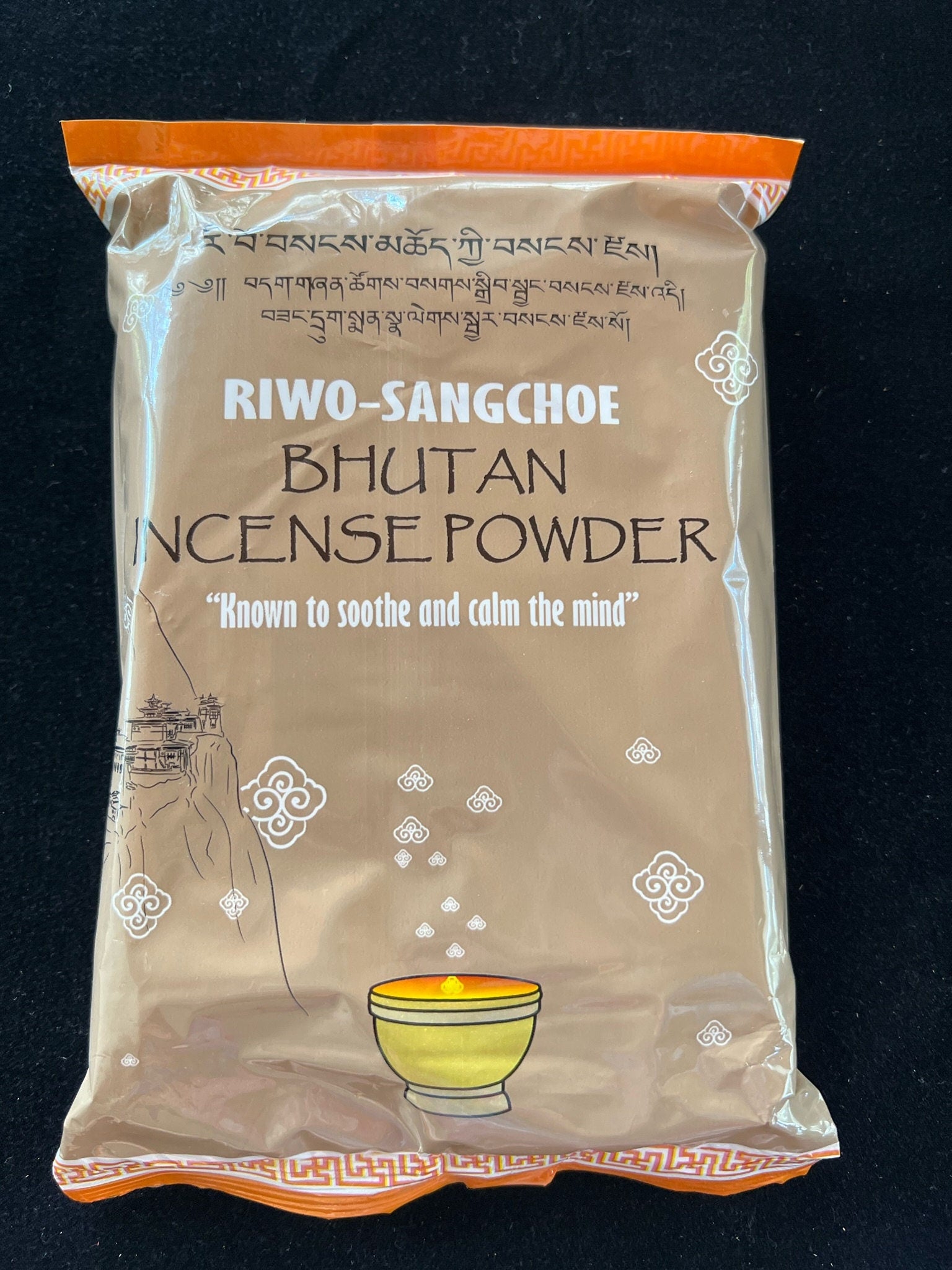 Riwo Sangchoe Bhutanese Incense powder  | Tibetan Incense | Aprox 300 grams | Riwo Sangcho