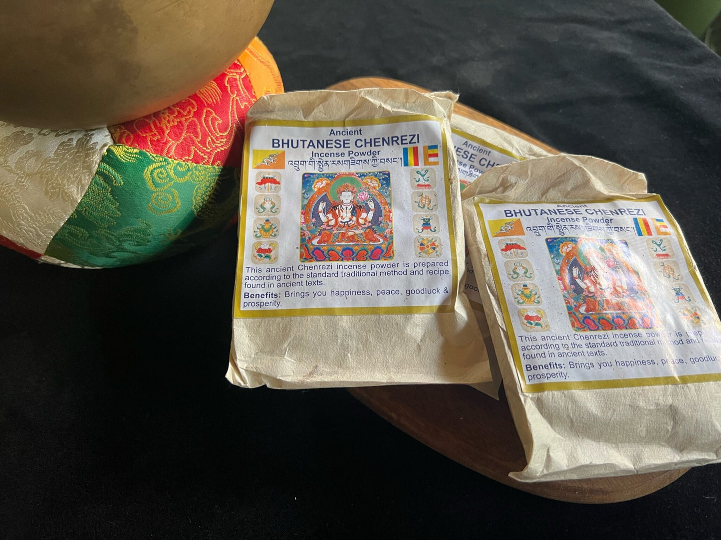 Poudre de Chenrezig bhoutanaise| Poudre d’encens bhoutanais | 80 grammes | Chenrézi