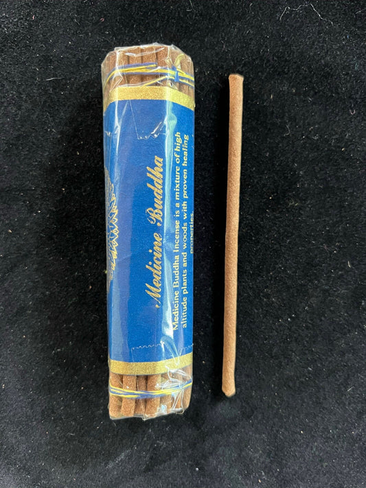 Medicine Buddha Incense | Tibetan Incense | 30 sticks | short sticks (5 inches) | Ghakyil Ling Nunnery