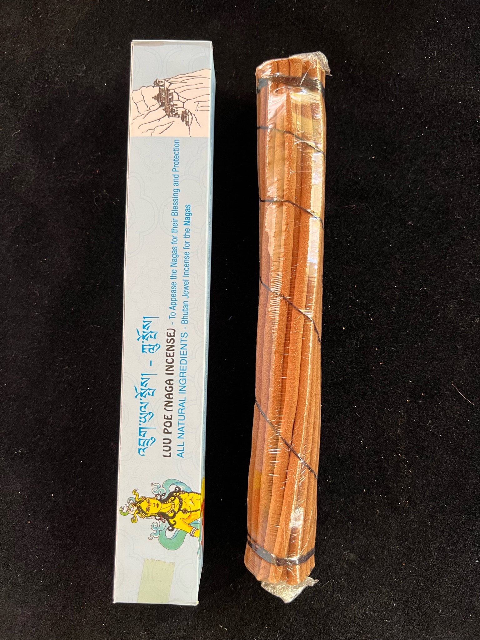 Luu Poe (Naga Incense) | Bhutanese Incense | 25 sticks | 8.5 inches