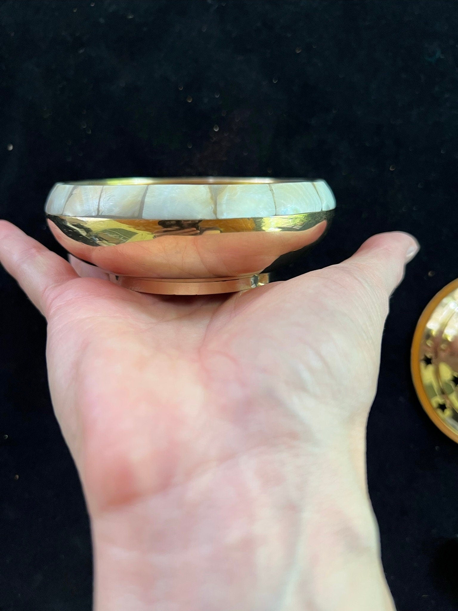 Brass and Mother of Pearl Incense Burner | Made in India