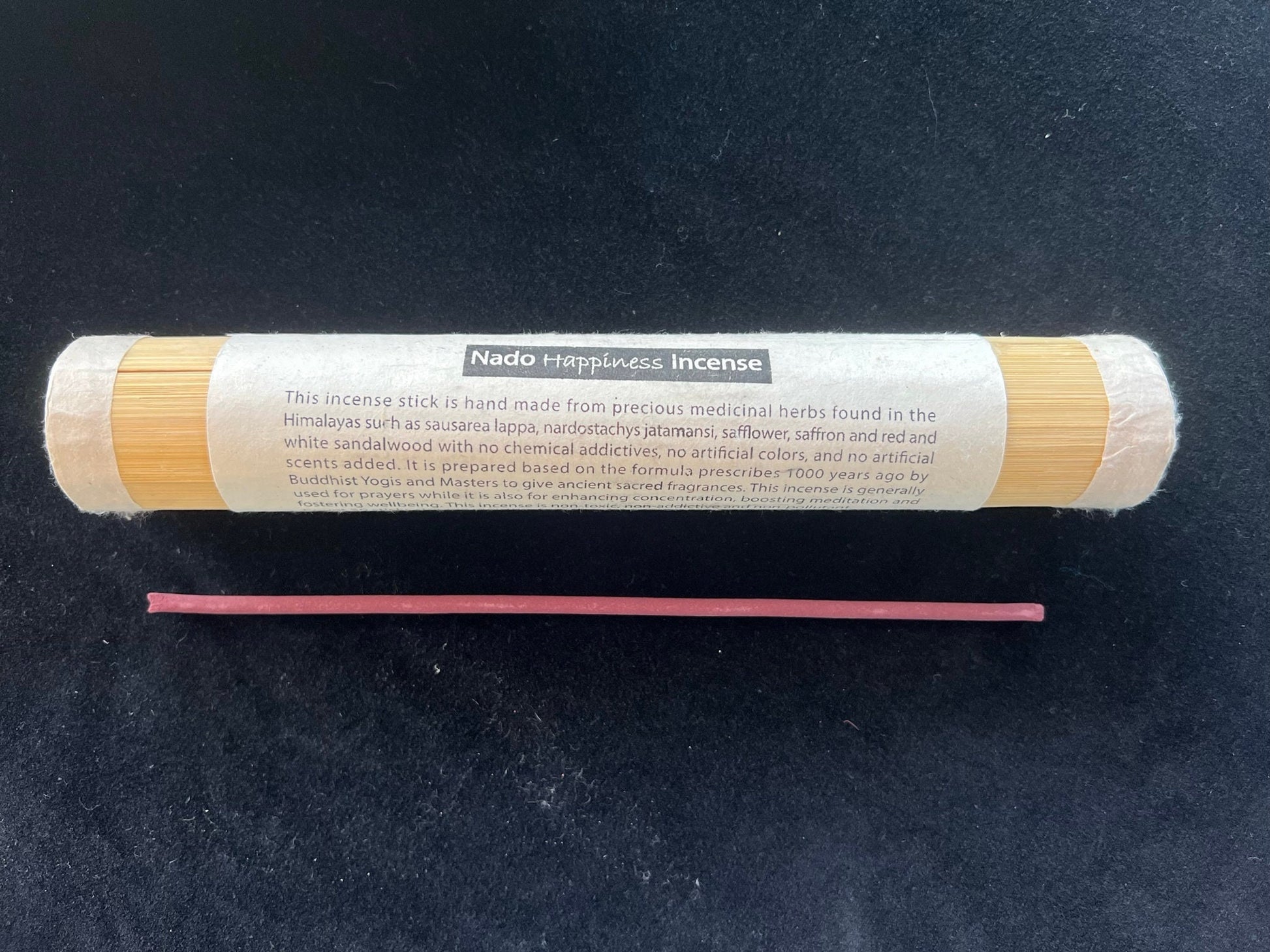 Nado Happiness Incense Grade A | Bhutanese Incense | 30 sticks | Pure Herbal Incense |  Nado Poizokhang