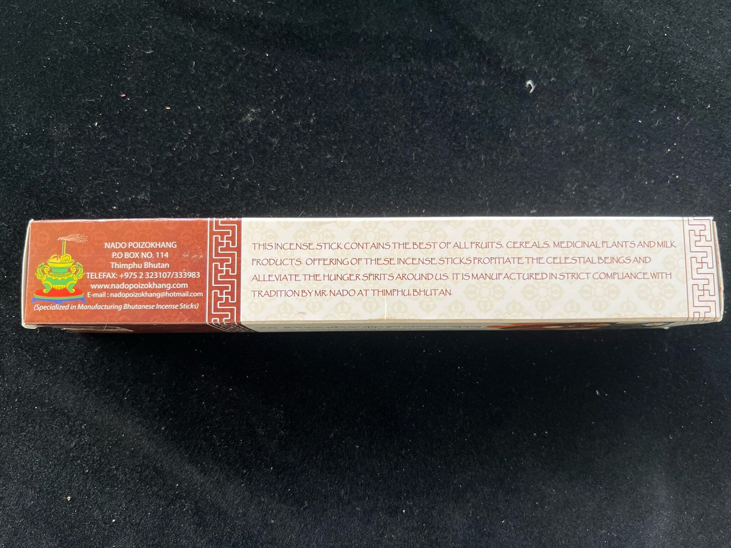 Nado Riwo Sangchoe Incense Red | Bhutanese Incense | 35 sticks | Pure Herbal Incense |  Nado Poizokhang | For Riwo Sangchoe and Surzey