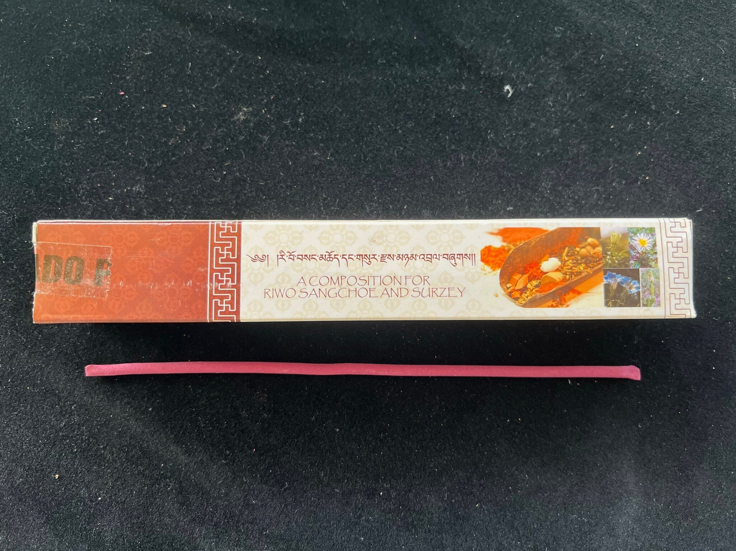 Nado Riwo Sangchoe Incense Red | Bhutanese Incense | 35 sticks | Pure Herbal Incense |  Nado Poizokhang | For Riwo Sangchoe and Surzey