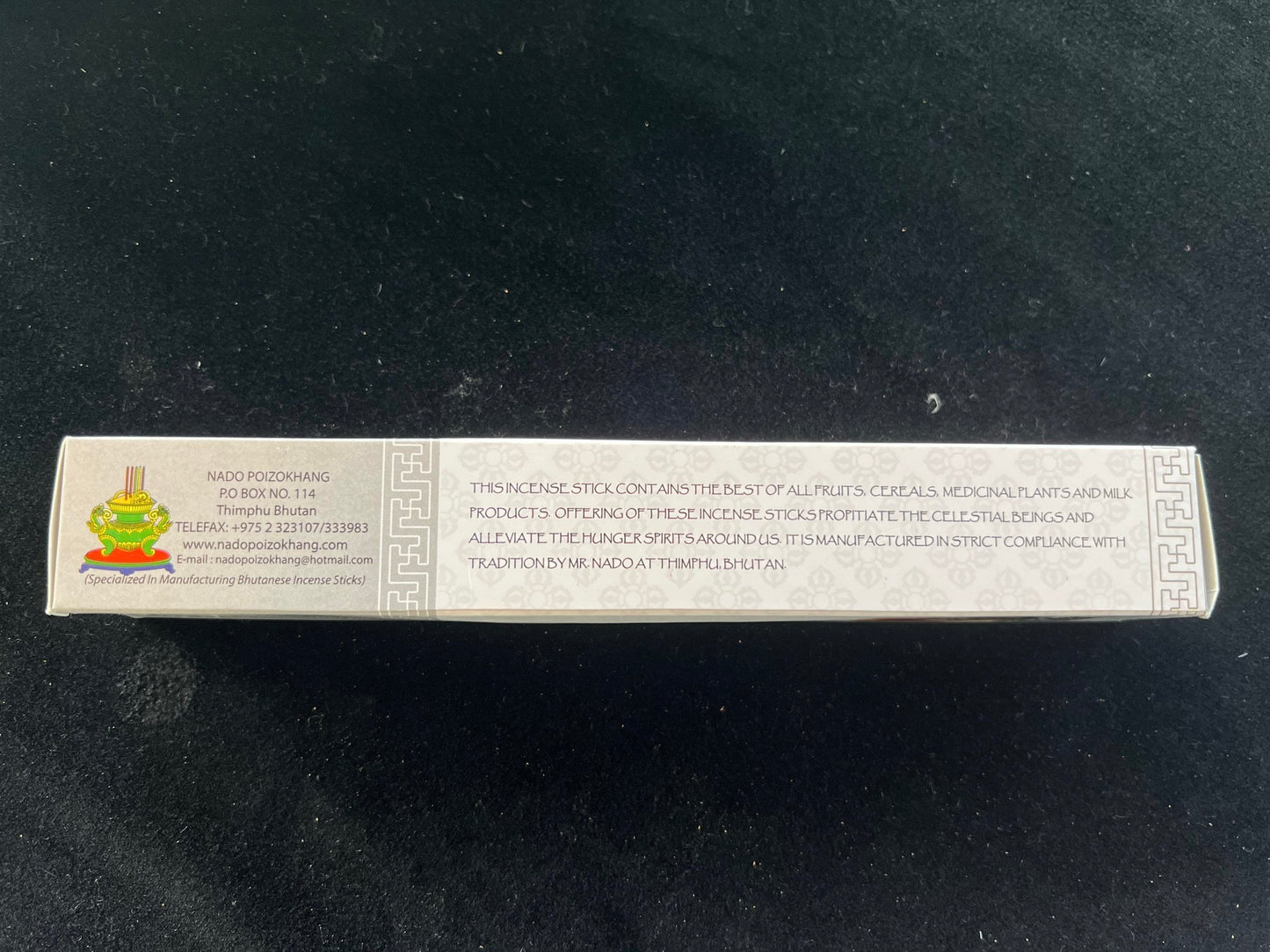 Nado Riwo Sangchoe Incense White | Bhutanese Incense | 35 sticks | Pure Herbal Incense |  Nado Poizokhang | For Riwo Sangchoe