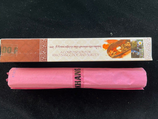 Nado Riwo Sangchoe Incense Red | Bhutanese Incense | 35 sticks | Pure Herbal Incense |  Nado Poizokhang | For Riwo Sangchoe and Surzey