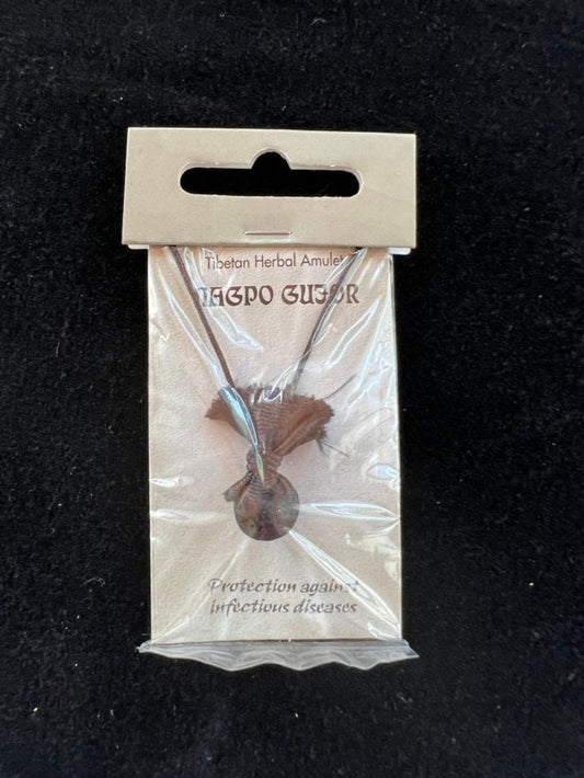 Nagpo Gujor Tibetan Herbal Amulet | Necklace | Protection Blessing