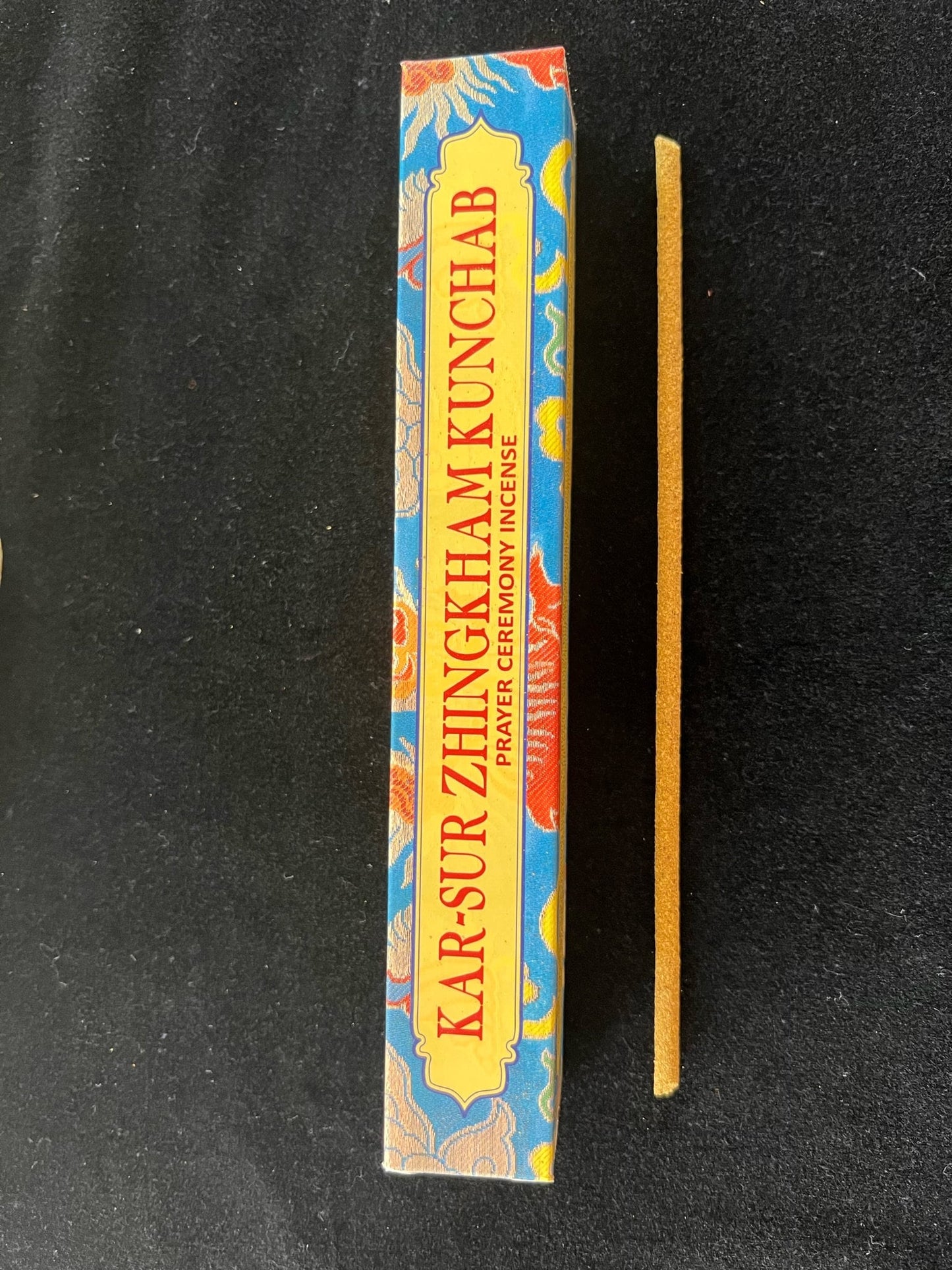 Kar-Sur Zhingkham Kunchab Prayer Ceremony Incense | Dhendup Pleasure Incense Incense  | Tibetan Incense | 30 sticks | 8 inch sticks