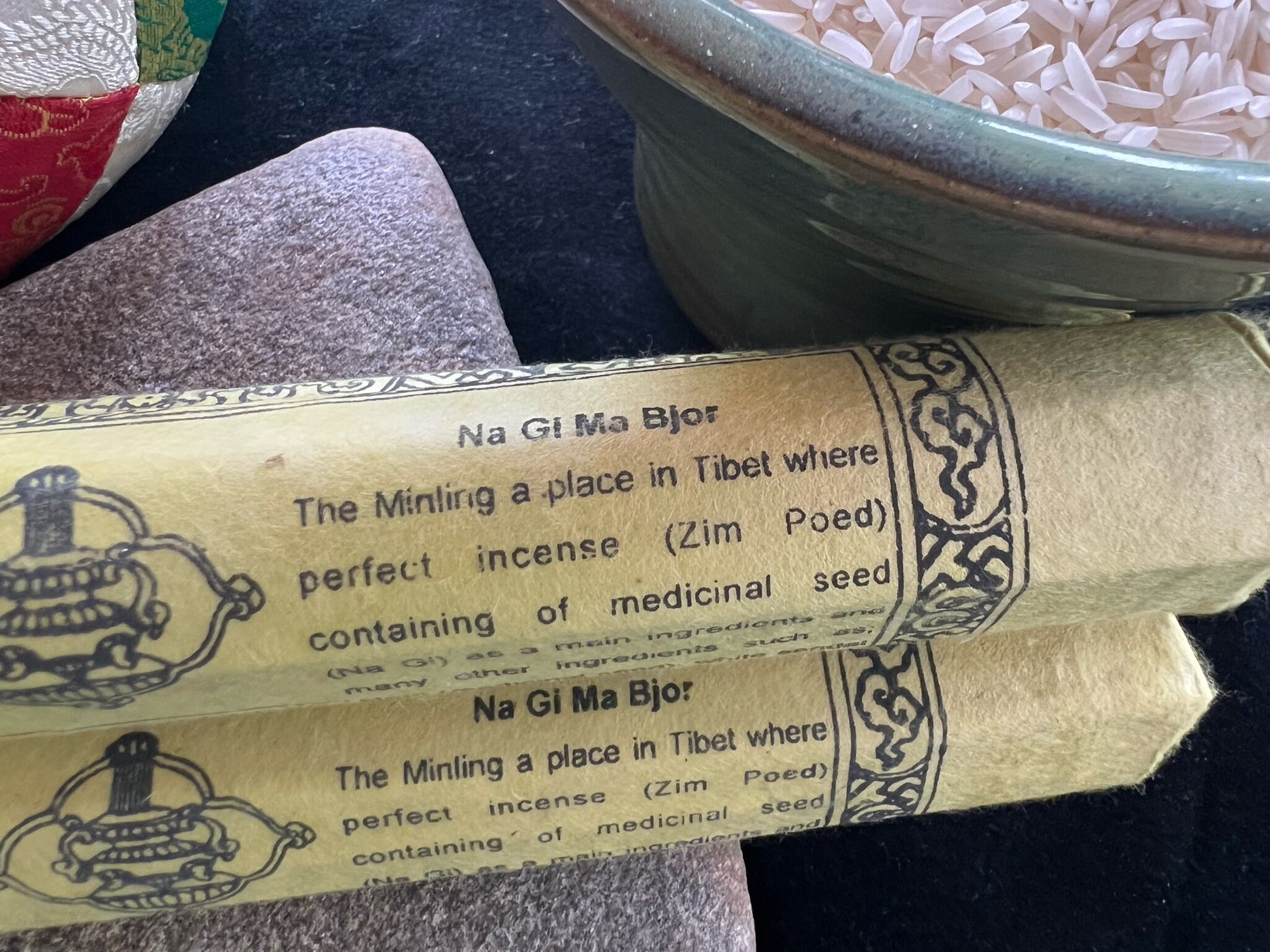 Na Gi Ma Bjor Incense | Bhutanese Himalayan Style Incense | 30 sticks | 9 inches | Chimi Incense