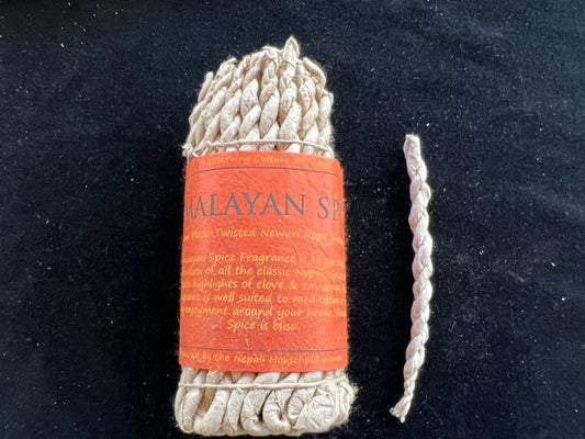 Himalayan Spice Nepali Rope Incense | Tibetan Incense | 50 ropes | 4.0 inches | Herbal Dhoop