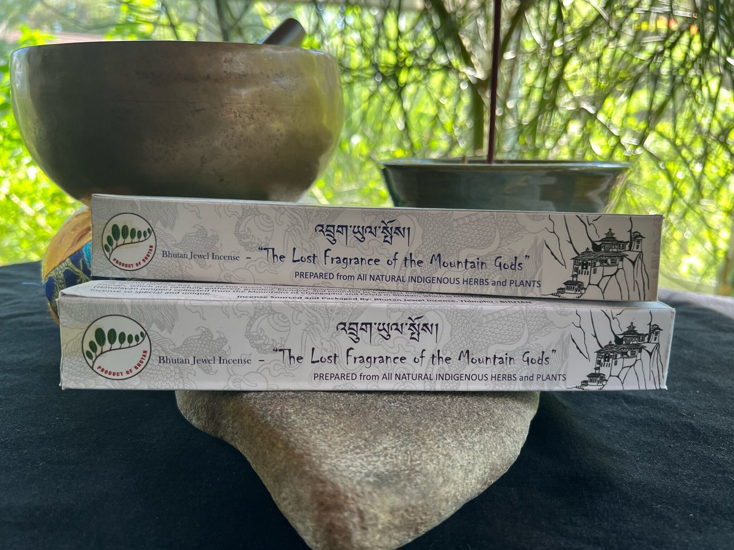 The Lost Fragrance of the Mountain Gods (LhaYul) Incense | Bhutanese Incense | 30 sticks | 8.5 inches | Bhutan Jewel Incense House