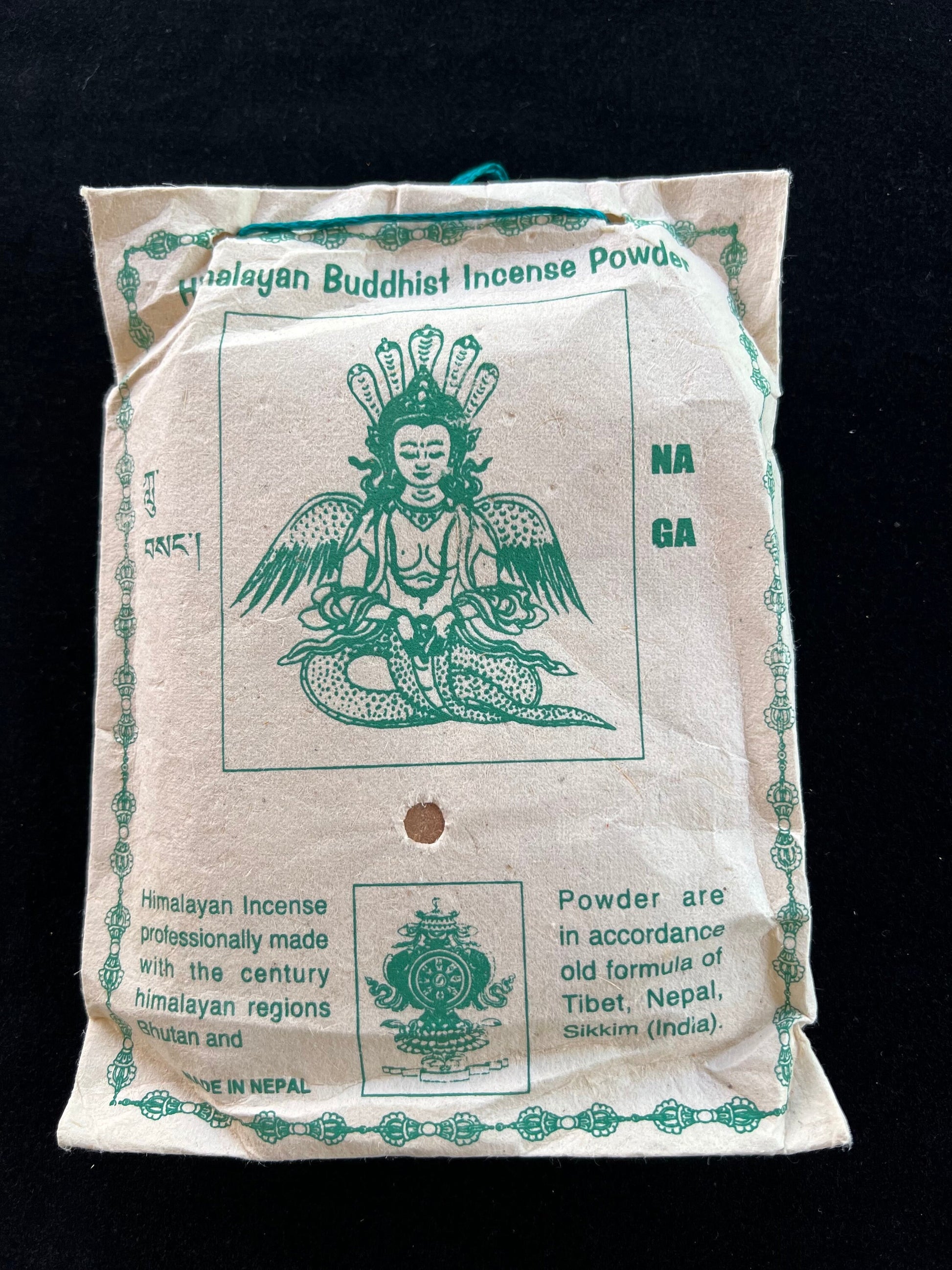 Naga Himalayan Buddhist Incense Powder | Nepalese Incense Powder | 130 grams | Himalayan Arts | Lu Sang