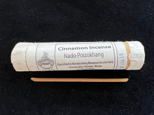 Nado Cinnamon Incense | Bhutanese Incense | 25 sticks | Pure Herbal Incense | Nado Poizokhang