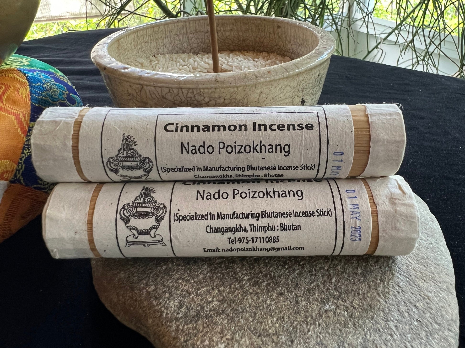 Nado Cinnamon Incense | Bhutanese Incense | 25 sticks | Pure Herbal Incense | Nado Poizokhang