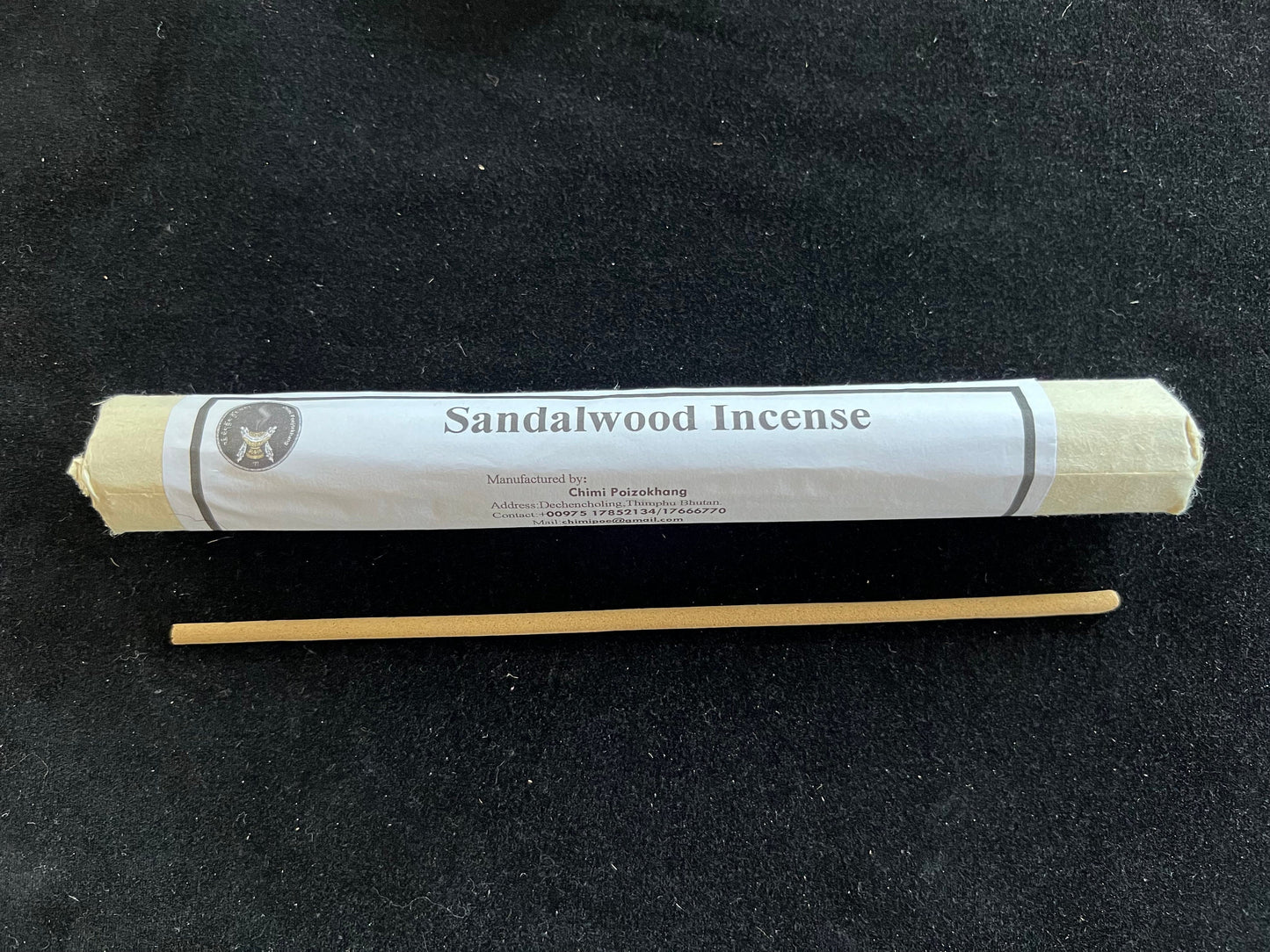 Sandalwood Incense | Bhutanese Himalayan Style Incense | 30 sticks | 9 inches | Chimi Incense