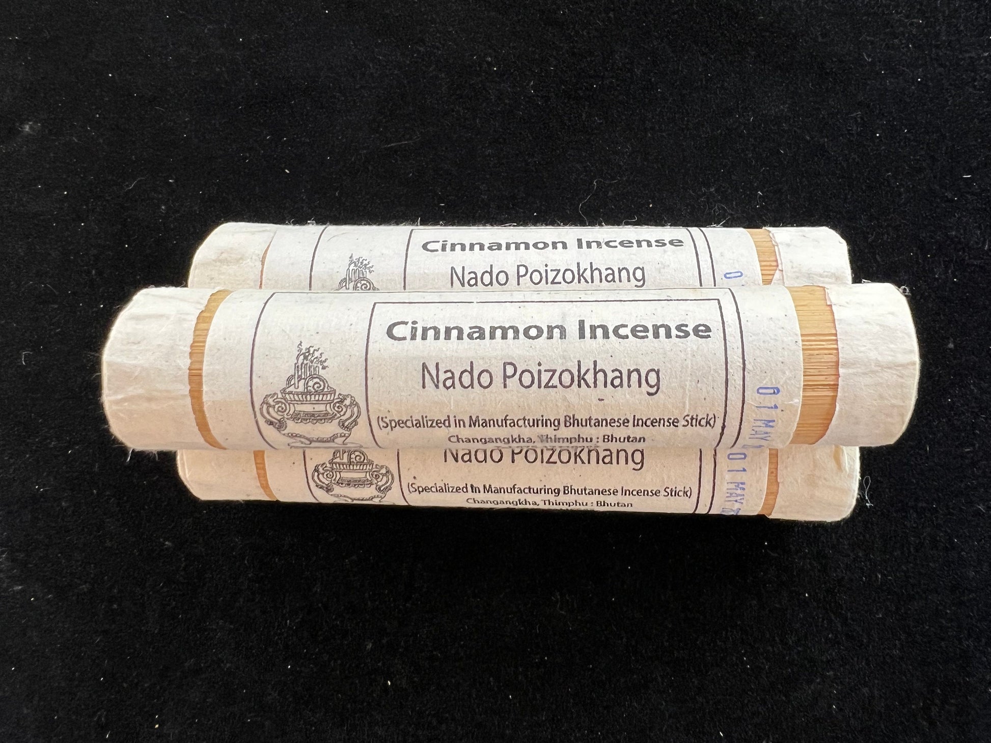 Nado Cinnamon Incense | Bhutanese Incense | 25 sticks | Pure Herbal Incense | Nado Poizokhang