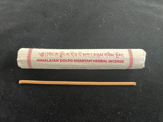 Himalayan Dolpo Khanyam Herbal Incense - Paper Roll | Nepal | Approximately 30-35 sticks | 7 inches