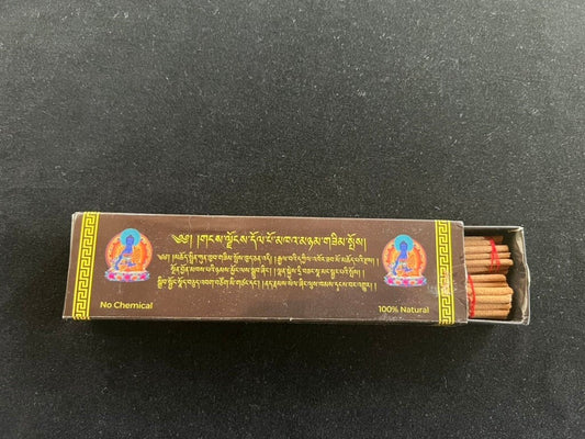 Himalayan Dolpo Khanyam Herbal Incense - Black Box | Nepal | Approximately 55-60 sticks | 7 inches | 2 Rolls in 1 Sliding Box