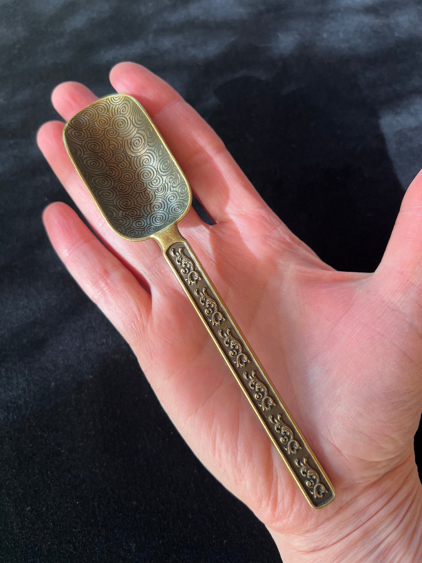 Ash Spoon | Japanese Incense Ceremonies | Brass | 6 inches long