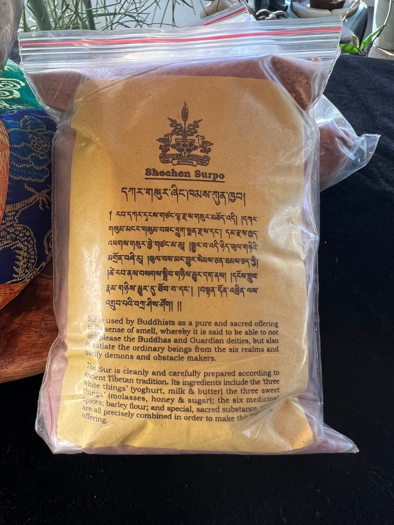 Shechen Serpoe Powder| Nepalese Incense Powder | 195 grams | Shechen Monastery